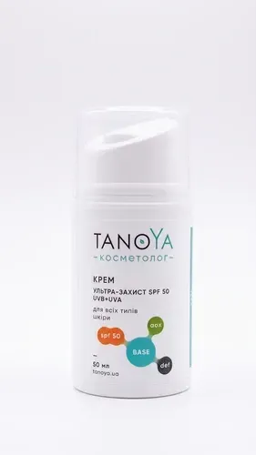 Крем TANOYA Ультра-захист SPF 50 з офіційного каталогу