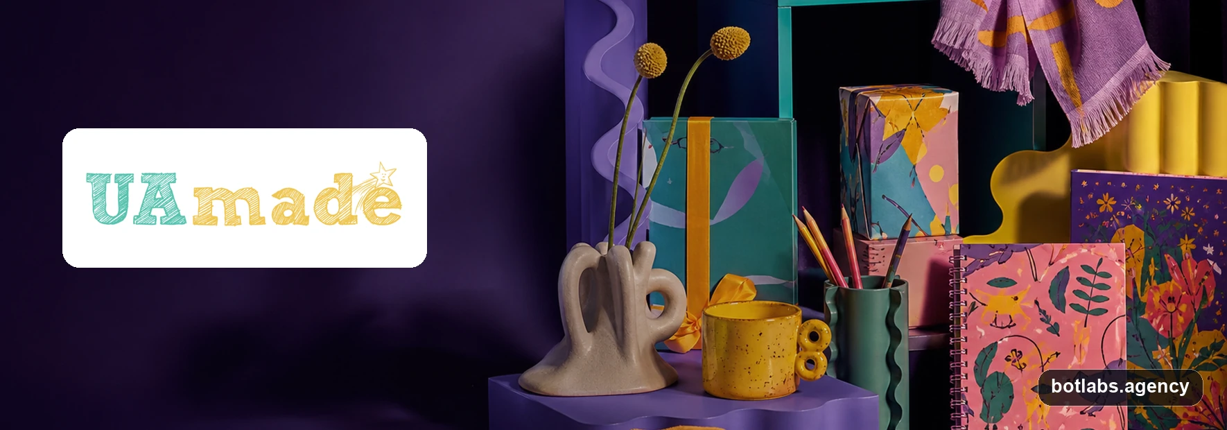 UA Made chatbot case visual by BotLabs Agency