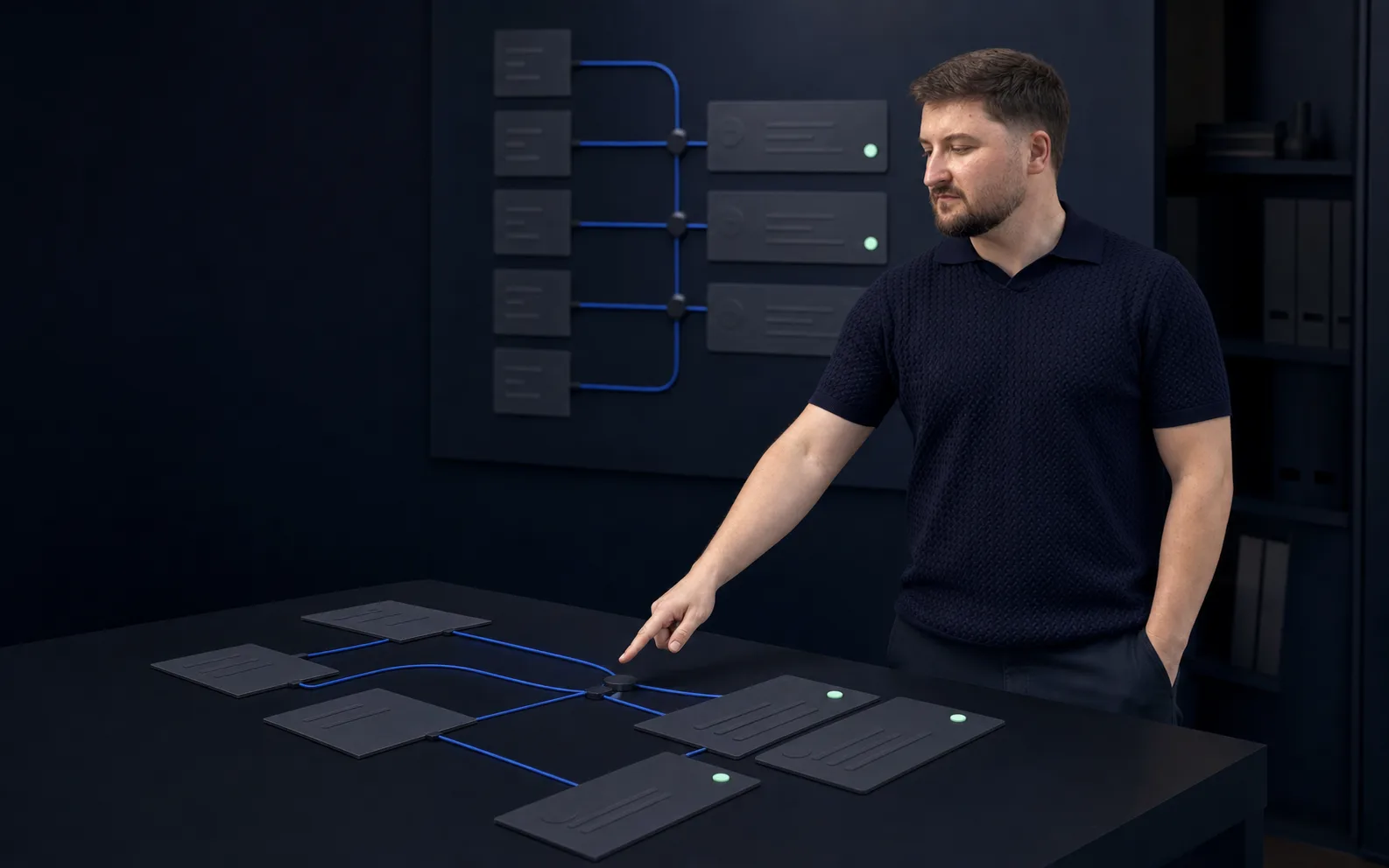 Іван Дейнека перевіряє маршрут синхронізації чат-бота з CRM
